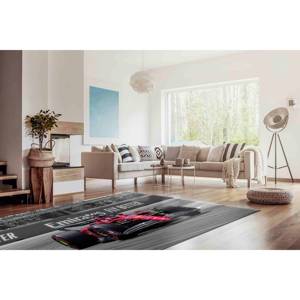 Tapis de voiture Ferrari F1 : Tapis rond pour salon, décoration de chambre de garçon, tapis doux non tissé - Product Image 4