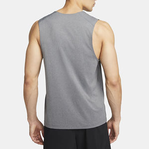 Débardeur de gym en coton pour hommes, vêtements de sport de fitness sans manches, d'entraînement personnalisés - Product Image 3