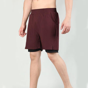 Short d'été à séchage rapide 100% polyester de haute qualité pour hommes motif solide prix de gros pas cher - Product Image 4