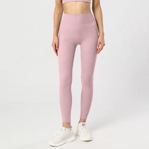 Pantalons de yoga et de jogging pour femmes de qualité supérieure, taille haute, avec taille élastique, prêts pour l'hiver, poches plates pour l'exercice - Product Image 2