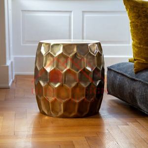 Table basse antique finie de tambour sur le dessus en bois pour des couloirs - Product Image 4