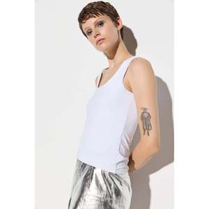 Haut extensible à col carré et bretelles larges 01009 - Product Image 3