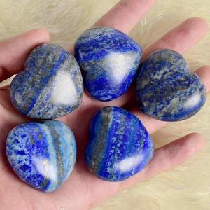 <b>High</b> on Demand Lapis Lazuli Puffy Heart Stones for Handmade Jewelry or Home Decor and Chakra Work Available In Bulk Quantity - Product Image 5