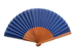 พัดลมมือกระดาษธรรมดาสีกระดาษพัดลมมือด้วยไม้ธรรมชาติ - Product Image 2