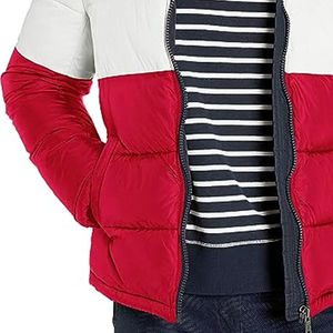 Veste d'hiver matelassée pour homme de haute qualité, nouvelle arrivée, à capuche, en toile respirante, épaisse, en polyester/nylon, avec logo sur le devant, élégante - Product Image 2