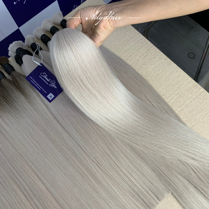 Meilleures ventes en gros de cheveux humains vierges de qualité supérieure, extensions de cheveux ondulés, cheveux vietnamiens, fabrication sur mesure, double trame - Product Image 2