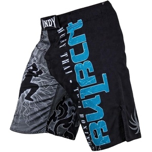 100% Polyester Fight Shorts pour Adultes 4 Way Stretch Sublimation Sportswear pour MMA BJJ Boxe Karaté OEM Service Disponible - Product Image 2