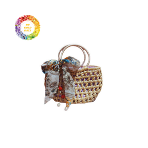 Handcrafted Colorful Water Hyacinth <b>Bag</b> Made In Vietnam High Quality Durable Water Hyacinth <b>Bag</b> Woven From Natural Fiber - Product Image 5