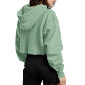 Sweat-shirt à capuche en polaire décontracté d'hiver personnalisé pour femmes avec logo sur le devant - Écologique et durable - Product Image 4