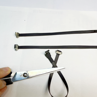 FFC kustom USB 3.1 Tipe C FPV pita tipis ramping datar kabel FPC USB Tipe C perempuan sudut 90 derajat ke perempuan USB 90 untuk sinkronisasi
