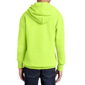 Custom Embroidered Logo Outdoor Work Wear Winter Reversible <b>Men</b> Neon <b>Green</b> Working <b>men's</b> hoodies - Product Image 2