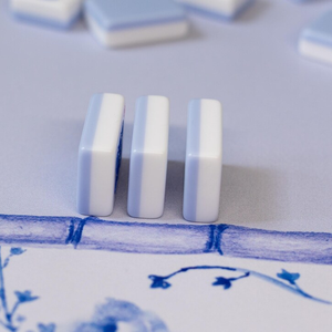 Venta al por mayor de fábrica Black American Mahjong Set 160 34mm Acrílico Mahjong Tiles Colorido Logo Patrón Mahjong Set - Product Image 5