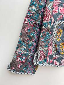 เสื้อแจ็คเก็ตผ้าฝ้ายเย็บต่อกันแบบอินเดีย ทำมือ สำหรับทั้งชายและหญิง รุ่นใหม่ล่าสุด เสื้อโค้ทฤดูหนาวแบบ Burfi ตกแต่งกระดุม ระบายอากาศได้ดี ให้ความอบอุ่น เหมาะสำหรับฤดูใบไม้ร่วง - Product Image 5