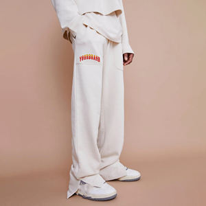 Pantalones de Jogger de algodón 100% de 400gsm lavados personalizados de alta calidad para hombre, estilo informal de gran tamaño, logotipo bordado, lona pesada - Product Image 4