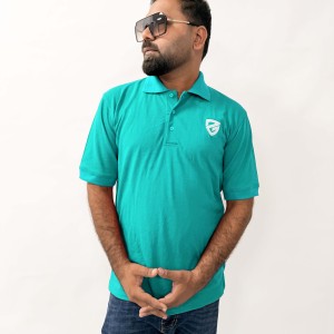 เสื้อโปโลผ้าฝ้าย100% แขนสั้นเข้ารูปลำลองสำหรับผู้ชายดีไซน์ใหม่แบบกำหนดเอง - Product Image 3