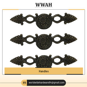 Reputado mayorista que vende tiradores de diseño moleteado de latón antiguo personalizados para gabinete, cajón, puerta de la India - Product Image 4