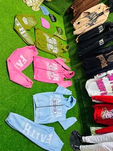 เสื้อฮู้ดซิปสี500gsm แอซิดโอเวอร์ไซส์กางเกงซับเหงื่อใส่ทำงานปักโลโก้พิมพ์ลายสกรีนไซส์ใหญ่พิเศษสีทึบ - Product Image 6