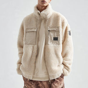 Veste en polaire lourde pour homme, veste en polaire sherpa à fermeture éclair pour l'extérieur en hiver - Product Image 2