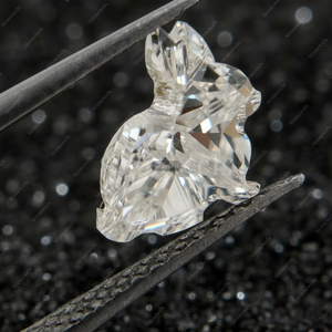 ได้รับการรับรองจาก IGI 4.0กะรัตเพชรตัดรูปกระต่ายที่ปลูกตามธรรมชาติ - Product Image 2