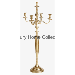 Nouveau cristal perlé mariage candélabre de table couleur argent poli fête de fête et fournitures de pièce maîtresse à un prix raisonnable - Product Image 2