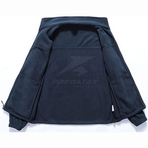 Wholesale Price Men's Windproof Breathable Quick Dry Stand Collar Winter Polar <b>Fleece</b> Jacket High Quality Custom Colors Logo - Product Image 3