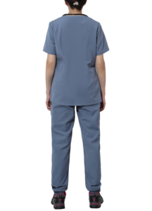 Ensembles de gommages médicaux pour femmes les plus vendus en toile souple en Spandex respirant fabrication en gros d'uniformes pour hôpitaux - Product Image 3