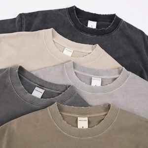 Camisetas de Hombre Personalizadas de Fábrica, 250 g/m², 100% Algodón, Gruesas, Lisas, Corte Regular, Tallas Grandes, Secado Rápido, Transpirables, Casuales - Product Image 5