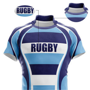 Service OEM 100% Polyester Ensembles d'uniformes de rugby personnalisés en gros Haute qualité Anti-UV Séchage rapide - Product Image 2