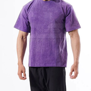 Utilisation en extérieur Nouveau design T-shirts délavés à l'acide pour hommes Vente en gros Fashion Wear T-shirts délavés à l'acide pour hommes - Product Image 5