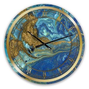 DURABILITÉ Horloges murales en résine époxy pour espaces exquis Cadeau de décoration unique Horloge murale époxy océan par Antique Creation - Product Image 3
