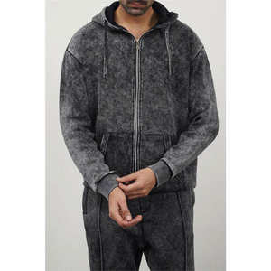 Fabricants de vêtements de rue en coton épais épais Sweats à capuche personnalisés surdimensionnés Boxy pour hommes - Product Image 4