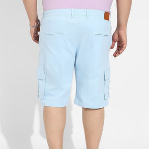 Vêtements décontractés pour hommes 100% coton Short à la taille avec cordon de serrage Bonne qualité Streetwear respirant et léger - Product Image 2