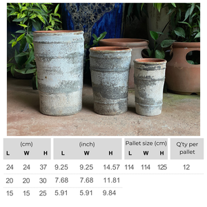 กระถางดอกไม้เซรามิกเคลือบแบบคลาสสิก เป็นมิตรกับสิ่งแวดล้อม สำหรับกลางแจ้ง ทำด้วยมือ มีรูระบายน้ำ ทนทาน ขายส่ง กระถางดีไซน์สวยงาม - Product Image 2