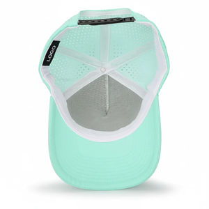 <b>Waterproof</b> Laser Cut 6-Panel Perforated Laser Hole High Quality Custom 100% Polyester Canvas Unisex Baseball Cap Adjustable Four - Product Image 3