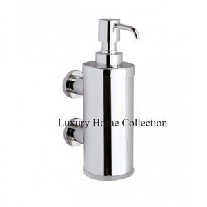 Distributeur de savon en bouteille liquide de créateur floral à texture martelée en métal argent brillant poli miroir à prix raisonnable - Product Image 3