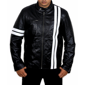 Leather <b>Jacket</b> for <b>Men</b> Customized / Sheep Leather <b>Jacket</b> for <b>Men</b> / Quilted Leather <b>Jacket</b> - Product Image 3
