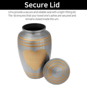 Wholesale Custom Classic Memorial Ash Cremation Urn <b>Decorative</b> Aluminium Luxury Asian Zen Design Handmade for Human Prize - Product Image 5