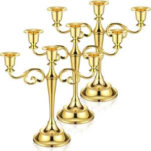 Candelabro de Latón Económico y Elegante, Portavelas Navideño, Diseño Personalizado Hecho a Mano, Festivo, para Uso Diario en el Hogar, Premium - Product Image 4