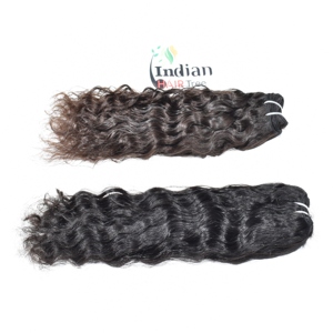 100% Naturel Remy Cuticule Aligné Vierge Noir Couleur Soyeux Bouclés Bundles Non Transformés Temple Indien Tissage Extensions de Cheveux Humains - Product Image 5