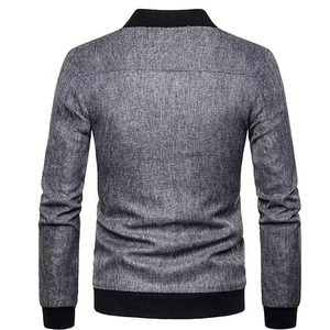 Blouson Bomber Décontracté Sportif pour Homme Hiver Coupe Ample Extérieur Logo Avant Imperméable Coupe-Vent - Product Image 5