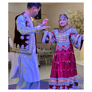 Unisex thiết kế ăn mặc Pom Pom thêu đồng xu hạt ren có tính năng dân tộc afghani văn hóa thêu afghan nút tự nhiên - Product Image 1