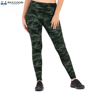 Leggings de Yoga de Alta Calidad para Mujer, Resistentes a Desgarros, Cintura Alta, Colores Personalizados, Servicio OEM, Raccoon Sports - Product Image 4