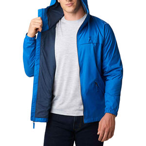Chaqueta cortavientos para correr reflectante ecológica impermeable a prueba de viento con capucha para hombre de invierno de lona ligera - Product Image 4