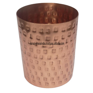 แก้วน้ำทำจากทองแดงบริสุทธิ์เกรดพรีเมี่ยมคุณประโยชน์ต่อสุขภาพสำหรับใช้ในบ้านโรงแรมในรูปทรงและขนาดที่กำหนดเองได้ - Product Image 2