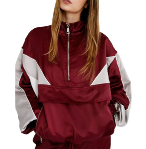 Chándal cortavientos de ropa informal para mujer bordado personalizado fabricante OEM chaqueta de lluvia de talla grande personalizable - Product Image 3