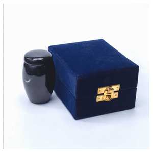 Urne de crémation de style européen en aluminium blanc pour animaux de compagnie et cendres de bébé urne funéraire artisanale qualité d'exportation de l'Inde - Product Image 3