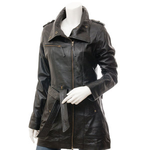 Chaqueta de Cuero para Mujer, Nueva Moda, Cómoda, Estilo Regular, con Tela Satinada para Otoño, Ropa Casual de Color Sólido 2025 - Product Image 3