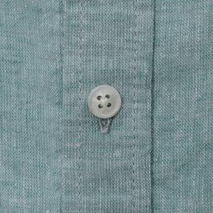 เสื้อเชิ้ตแขนสั้นผู้ชายสีเขียวพาสเทลลำลอง ผ้าลินินผสมฝ้าย แห้งเร็ว สำหรับฤดูร้อน ขายส่งจาก TAD Sourcing - Product Image 6