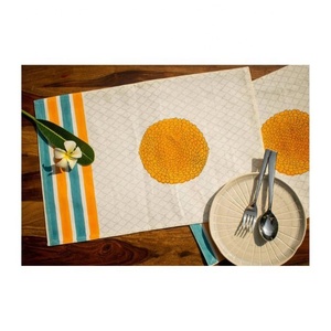 New Arrivals 2023 Hot Sale Festive 100% Linen Customized Waterproof Super Soft Absorbent Light Weight <b>Kitchen</b> Rectangular <b>Table</b> - Product Image 2