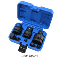 Jeu d'adaptateurs de douilles à chocs CR-V 6 ou 8 pièces, modèle JS01283, avec garantie de 3 ans, mallette OEM, sans batterie, fabriqué à Taïwan, sans clé